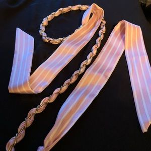 Pink, Satin & Beads Belt